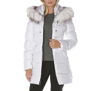 Laundry By Shelli Segal White Puffer Jacket XXL. Like New.